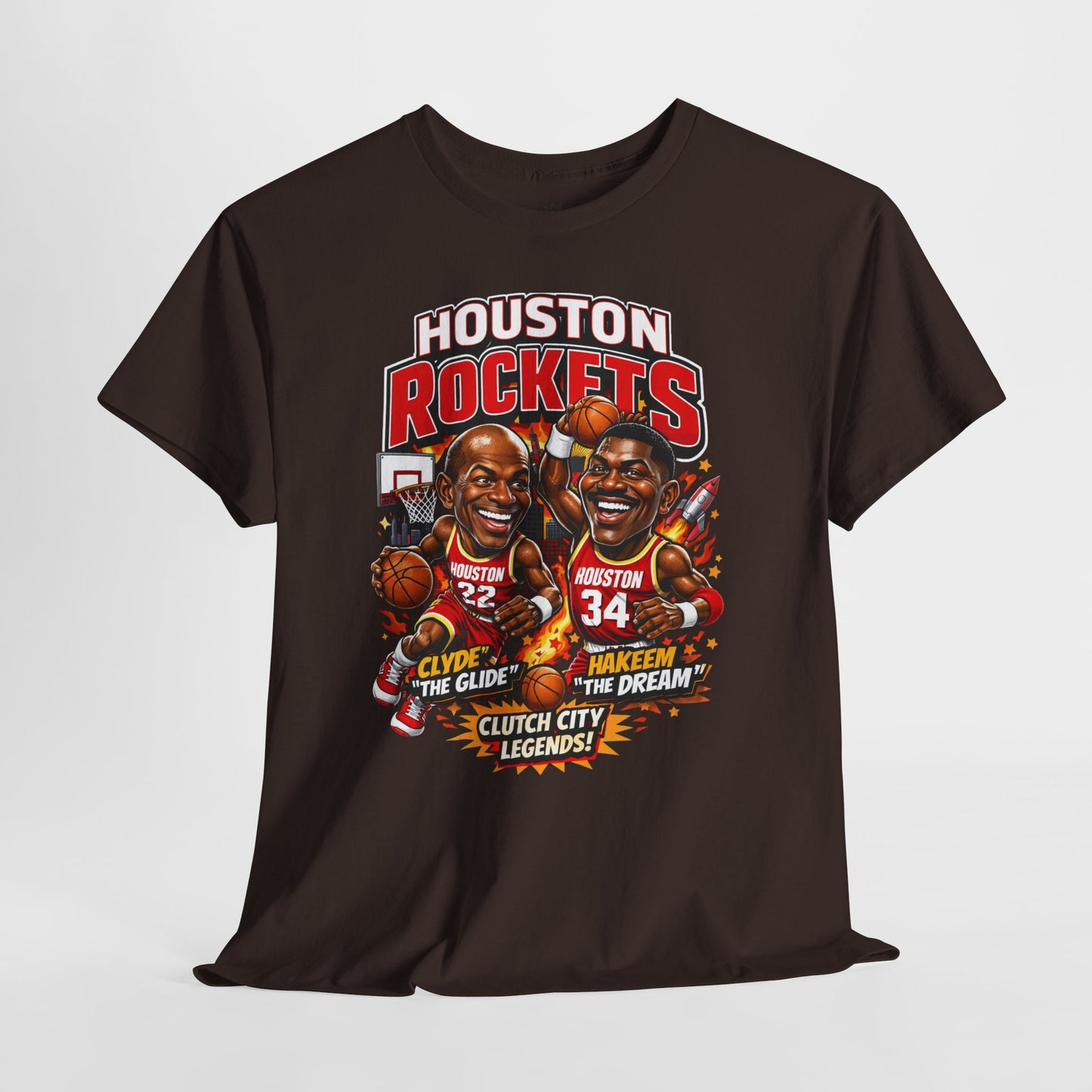 Houston Rockets 'The Glide and The Dream'| Vintage Sports Shirt, Basketball Gift, Retro Sports Tee, Casual Wear, Fan Apparel