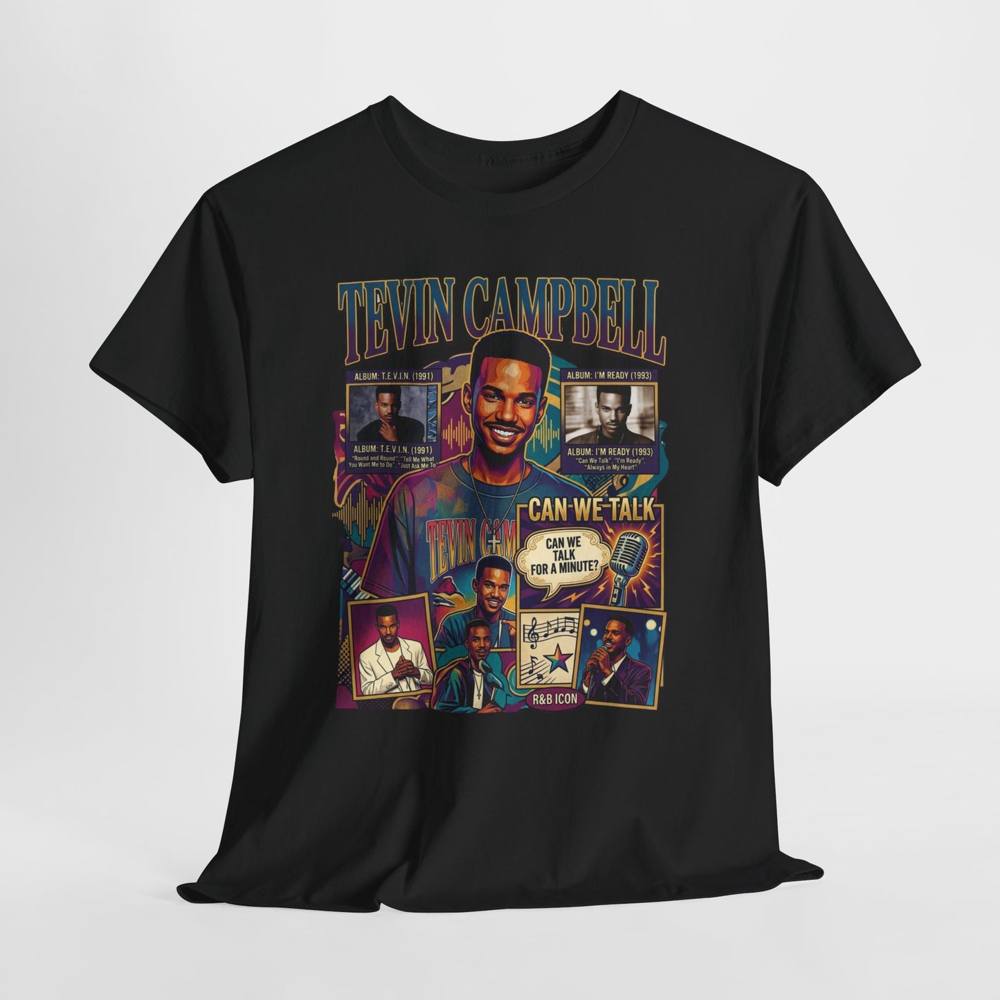 Tevin Campbell Tribute T‑Shirt — 'Can We Talk' Retro Collage Tee