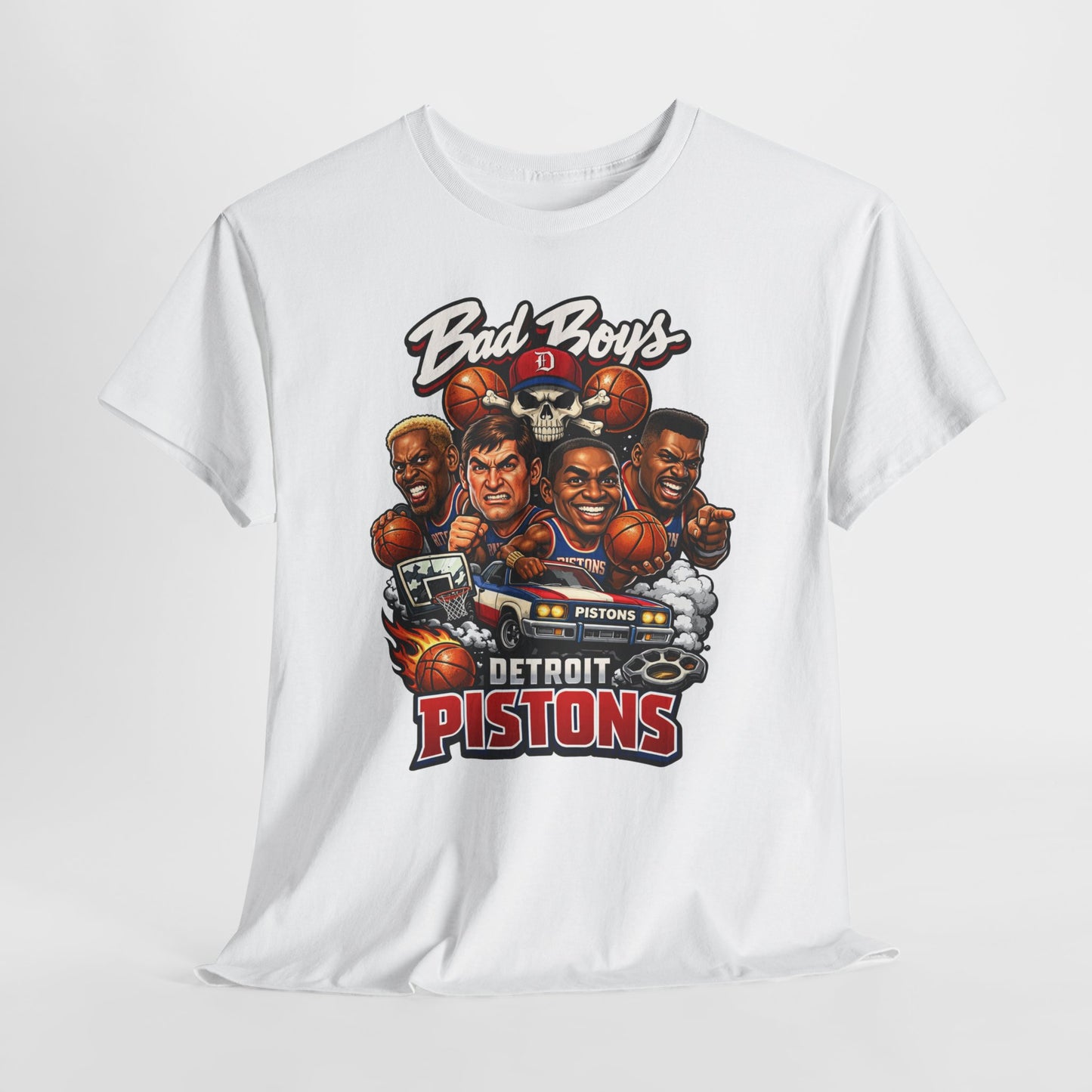 Detroit Pistons "Bad Boys" T-Shirt — Vintage Basketball Team Tee