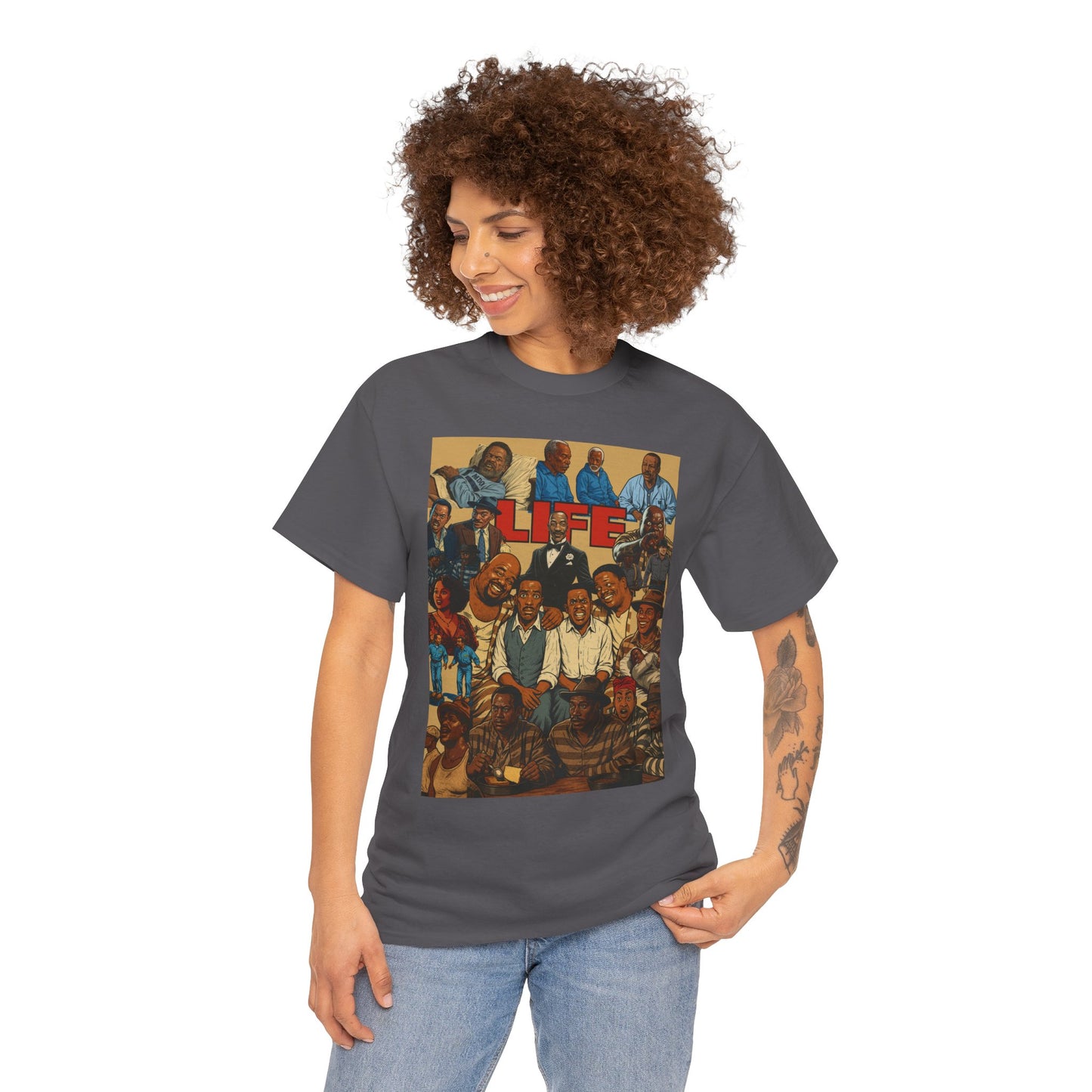 Retro Life Graphic Tee, Unisex Heavy Cotton T-Shirt, Vintage Style Shirt, Casual Wear, Unique Gift Idea