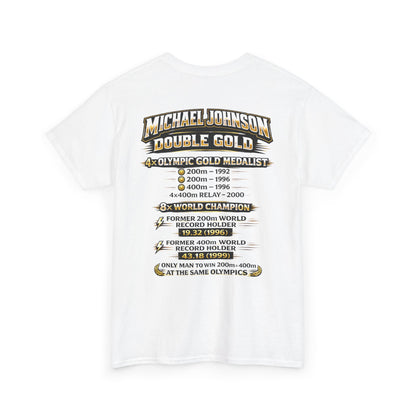 Michael Johnson 'Double Gold' Olympic Track Tribute Tee