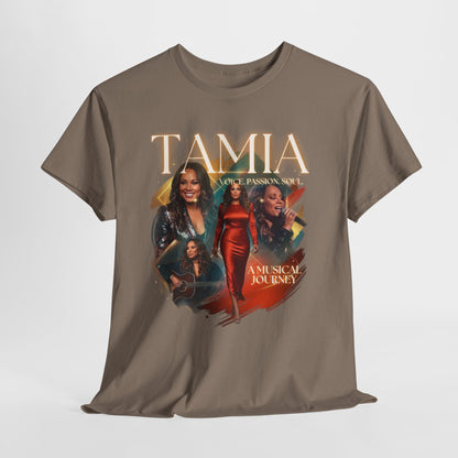 TAMIA Portrait Collage Tee — "More" Album Tribute Graphic T‑Shirt
