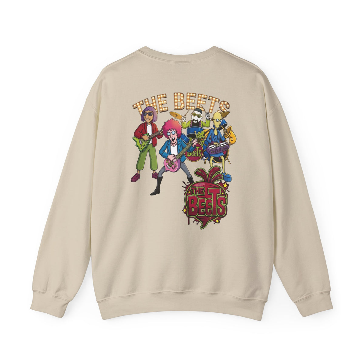 Crewneck Sweatshirt — The Beets Band Graphic (Back & Chest Logo)