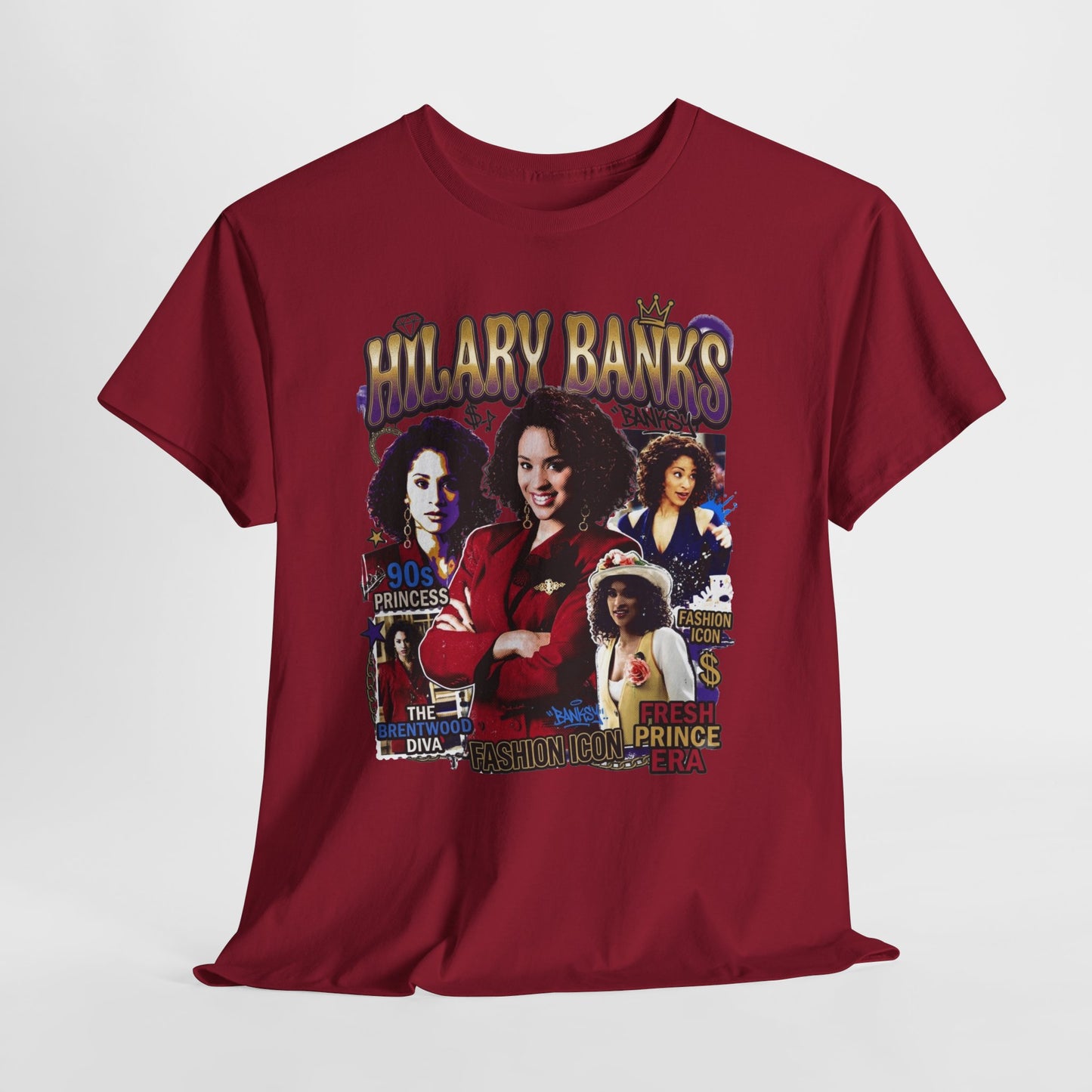 Hilary Banks Collage Tee — Fresh Prince Retro Graphic T‑Shirt