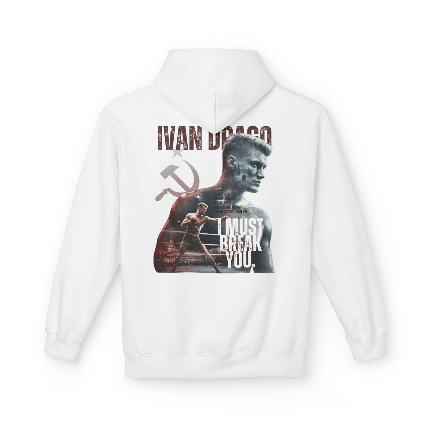 Ivan Drago 'I Must Break You' T-Shirt - Retro Rocky Boxing Graphic Hoodie