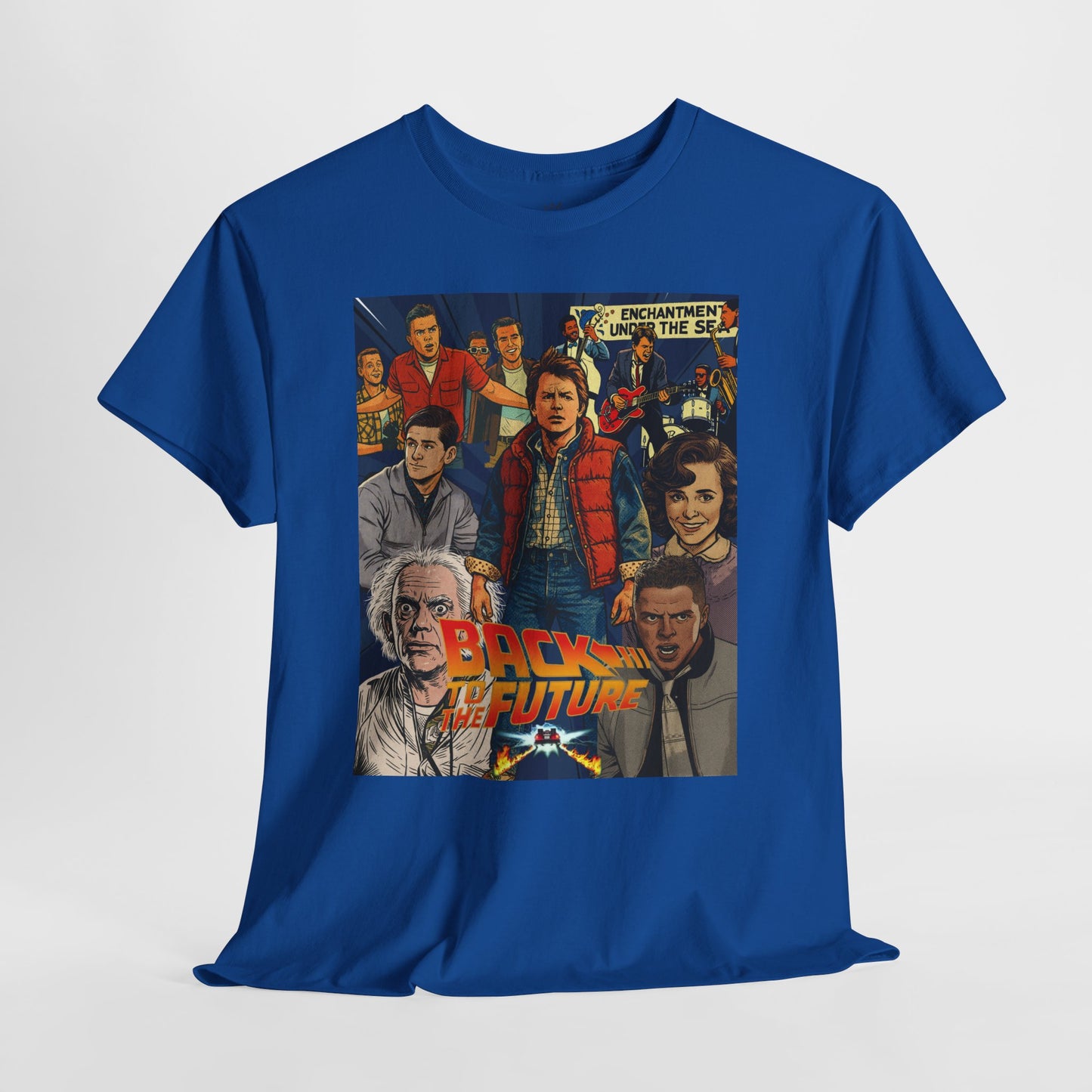 Retro Movie Graphic Tee, Nostalgic Unisex T-Shirt, Perfect for Back to the Future Fans, Casual Wear, Gift for Movie Lovers, Vintage Style