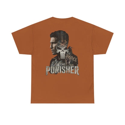 Punisher Graphic Tee — Skull Logo Front & The Punisher Portrait Back