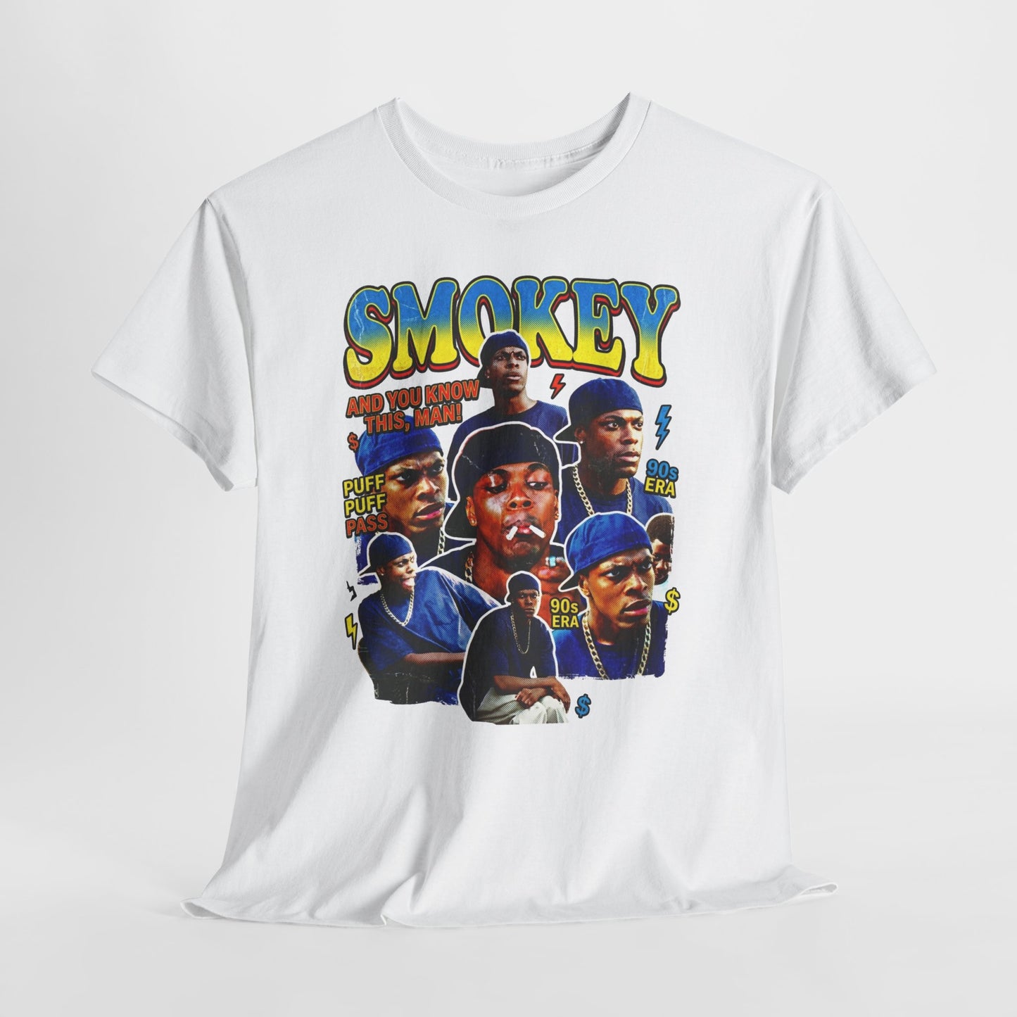 Smokey Collage T-Shirt — Retro Movie Tribute Tee
