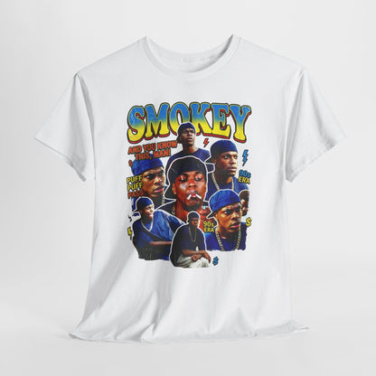 Smokey Collage T-Shirt — Retro Movie Tribute Tee