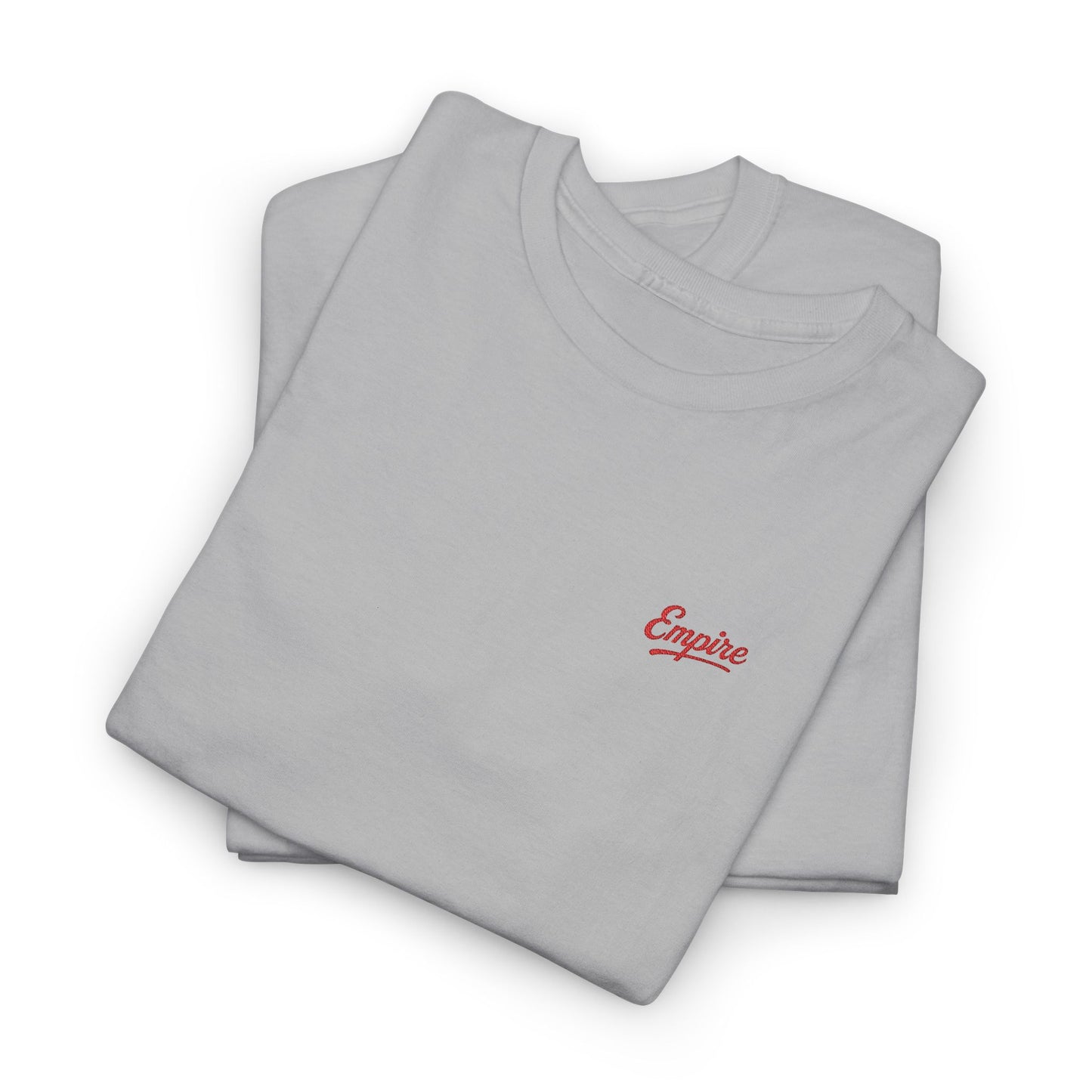 Signature Embroidered Empire Red Chest Logo T-Shirt