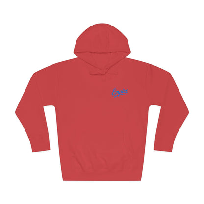 Empire Signature Embroidered Hoodie — Minimal Fleece with Royal Blue 'Empire' Logo