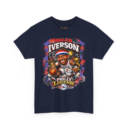 Philly Legend Basketball Tee — Iverson Retro Graphic Shirt