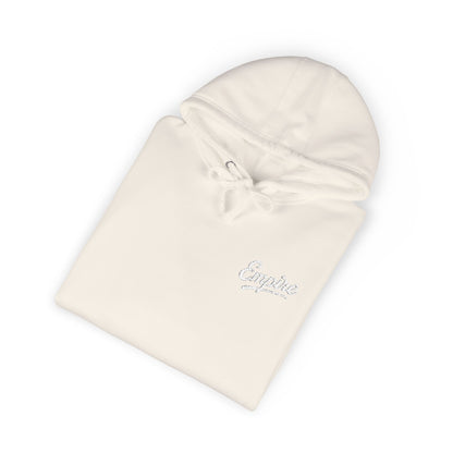 Empire Signature Embroidered Hoodie — Minimal Fleece with White 'Empire' Logo