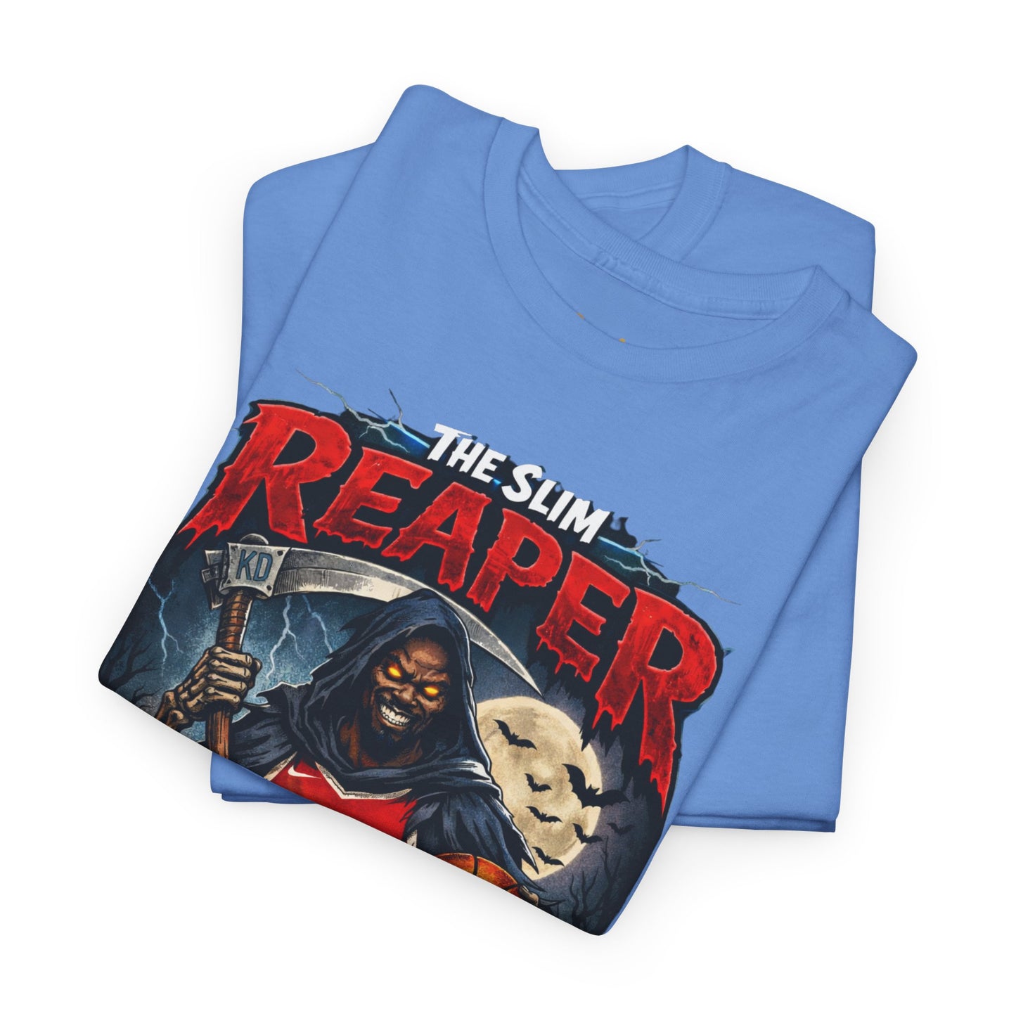 Grim Reaper Basketball Tee — "The Slim Reaper" Graphic T-Shirt