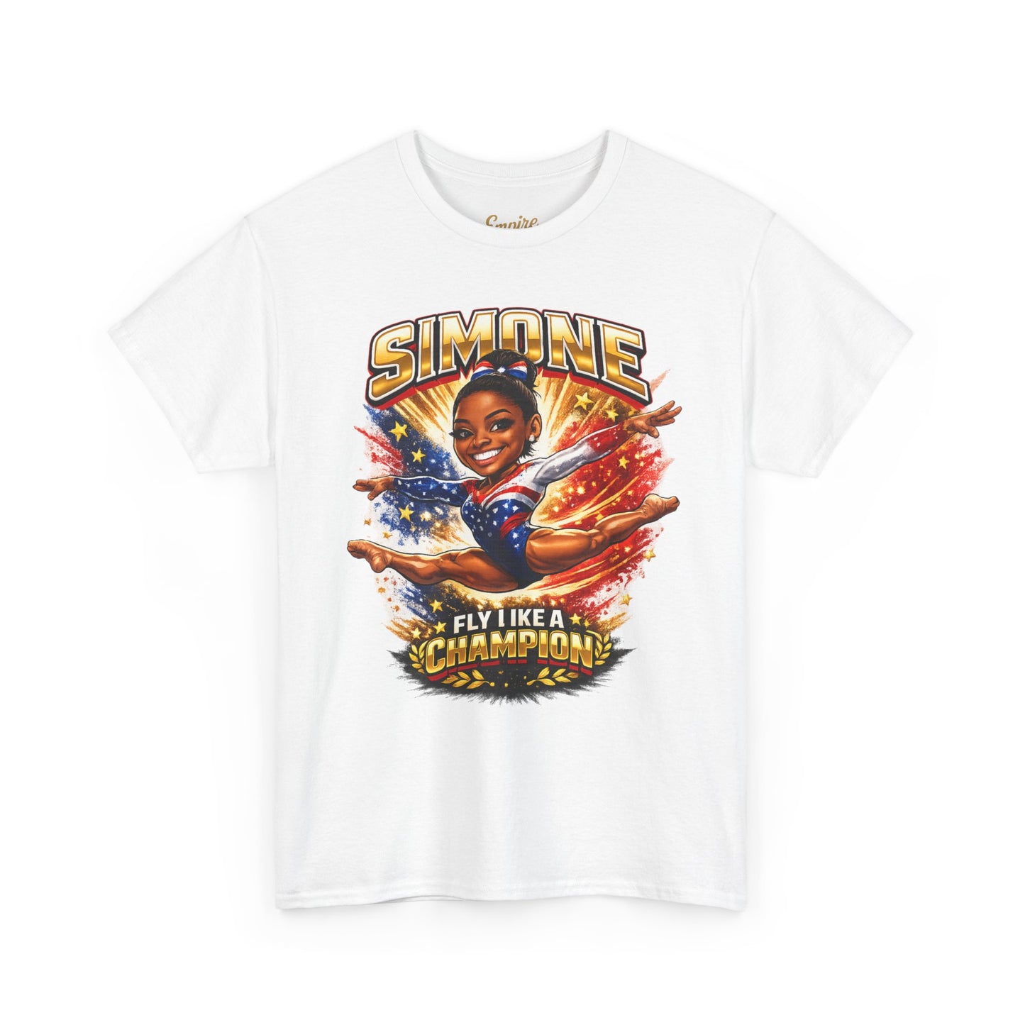 Simone Champion Gymnastics T-Shirt — "Fly Like a Champion" Tribute Tee