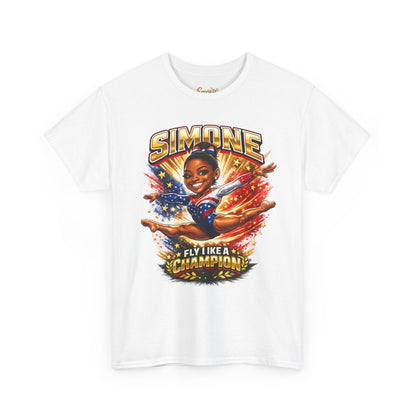 Simone Champion Gymnastics T-Shirt — "Fly Like a Champion" Tribute Tee