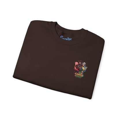 Gambit & Rogue Graphic Crewneck Sweatshirt — X-Men Comic Retro Art
