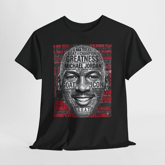 Greatness Icon T-Shirt — Motivational Basketball Portrait Tee