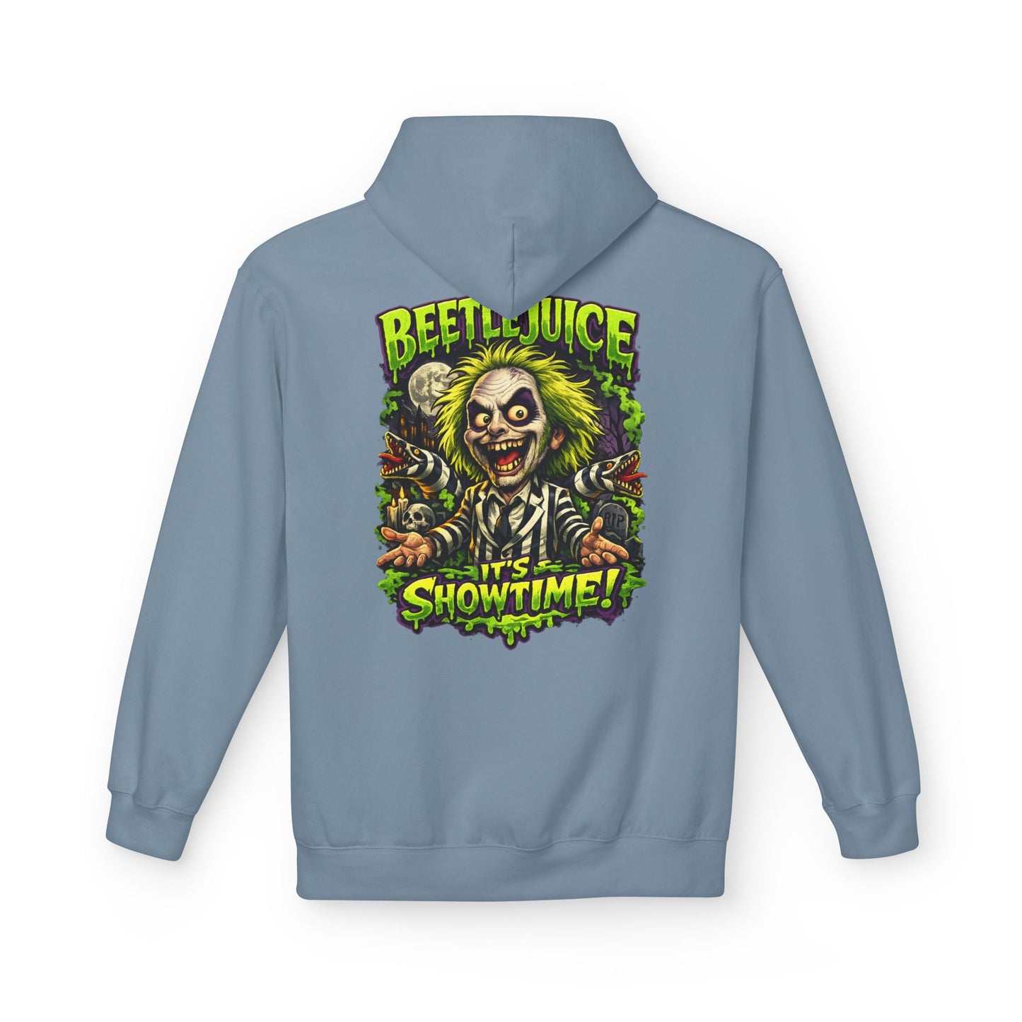 Beetlejuice "It's Showtime" Unisex Midweight Softstyle Fleece Hoodie
