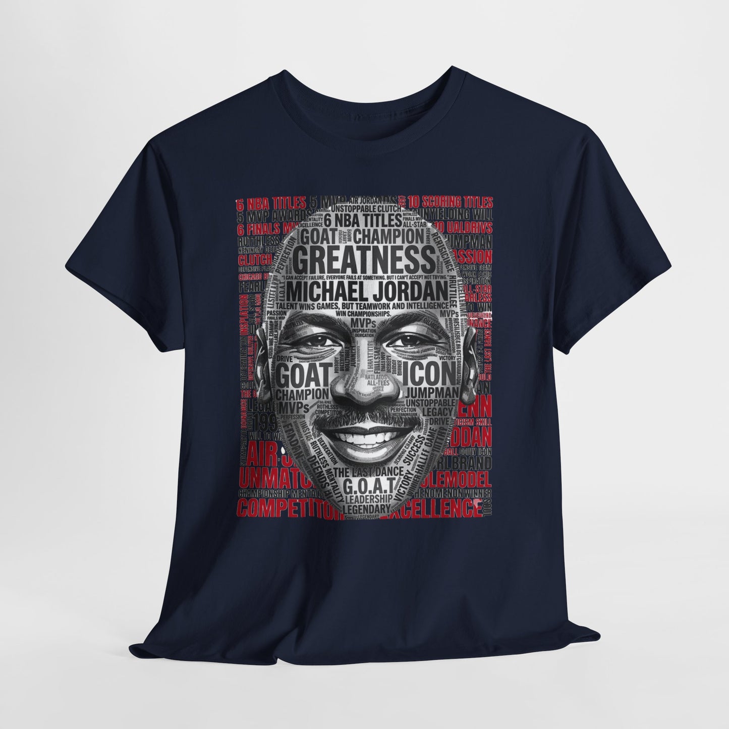 Greatness Icon T-Shirt — Motivational Basketball Portrait Tee