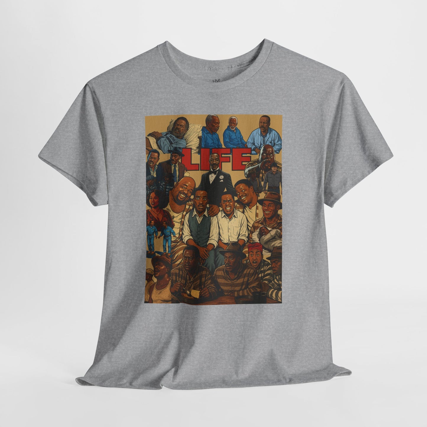 Retro Life Graphic Tee, Unisex Heavy Cotton T-Shirt, Vintage Style Shirt, Casual Wear, Unique Gift Idea