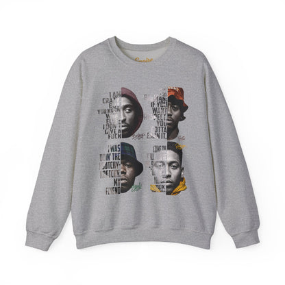 Wrecking Crew "Juice" Movie Legends Crewneck Sweatshirt — Collage Portraits & Lyrics