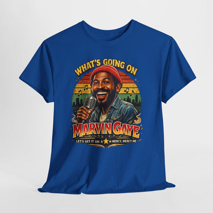 Marvin Gaye Tribute Tee, Vintage Music T-Shirt, Unisex Cotton Tee, Retro Style Shirt, Gift for Music Lovers, Perfect for Concerts