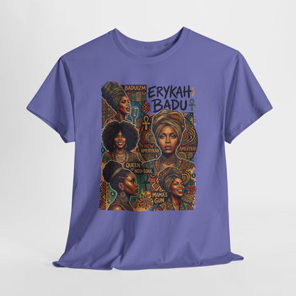 Retro Soul Collage Tee – Erykah Badu Inspired Graphic T-Shirt