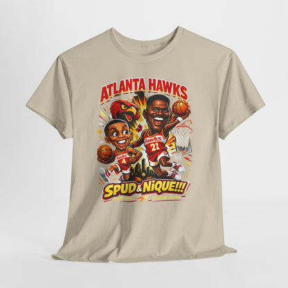 Atlanta Hawks 'Spud & Nique' Graphic Tee — Retro Basketball Fans Shirt