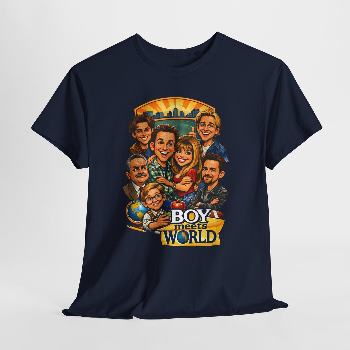 'Boy Meets World' Retro Cast Caricature Tee
