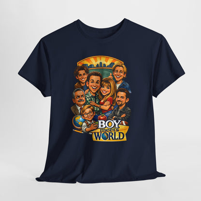 'Boy Meets World' Retro Cast Caricature Tee