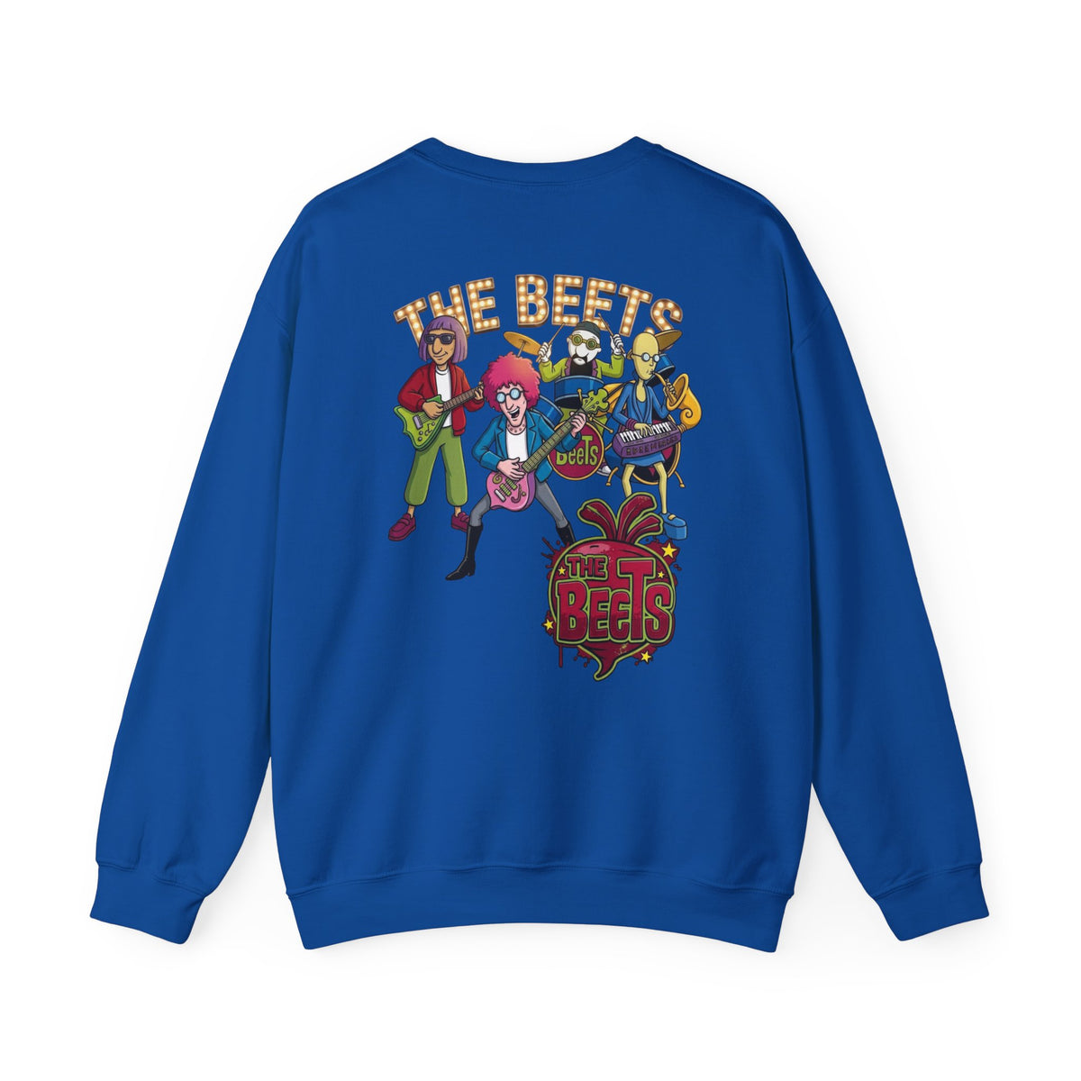 Crewneck Sweatshirt — The Beets Band Graphic (Back & Chest Logo)