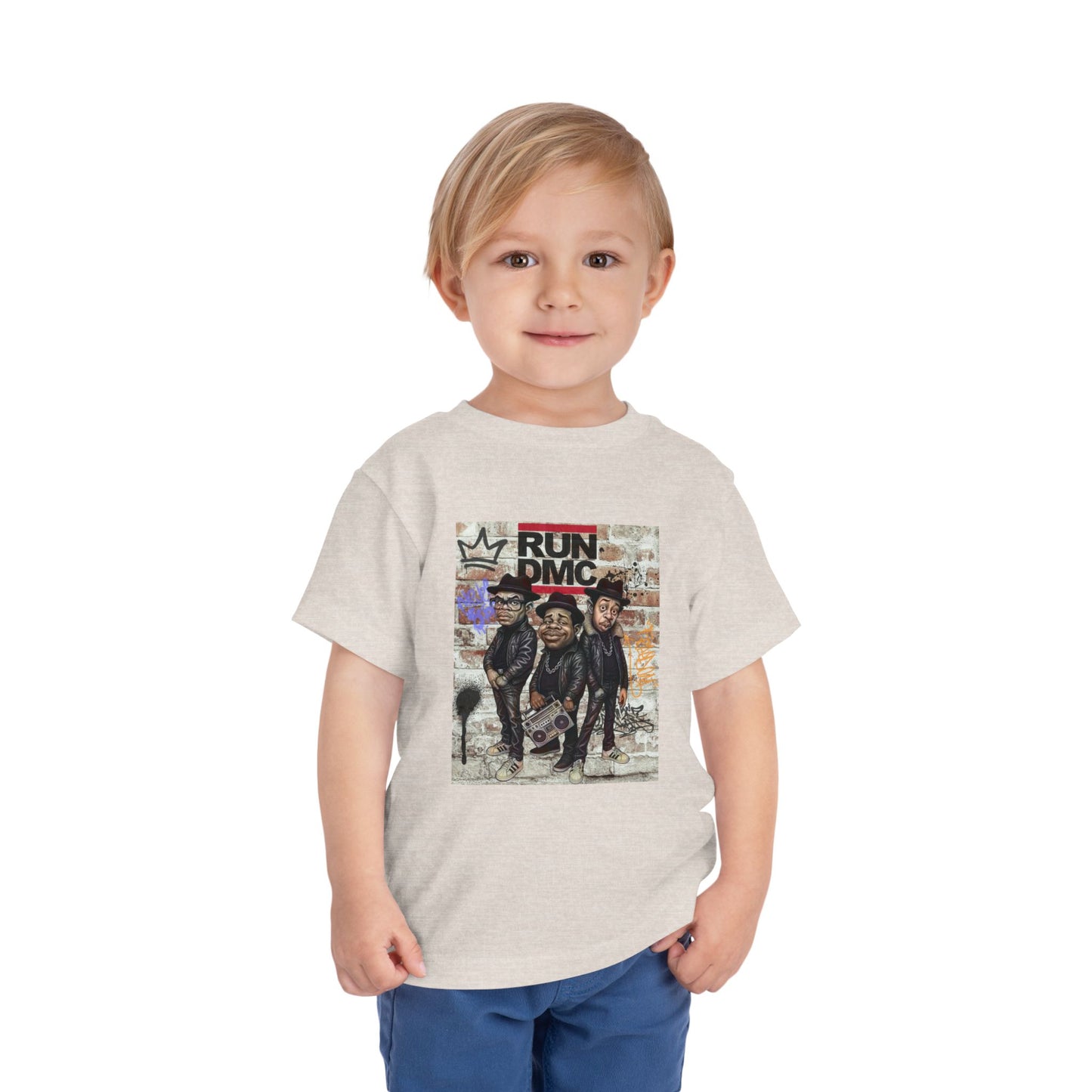 Toddler Short Sleeve Tee with Iconic Design, Hip-Hop Kids Shirt, Music Lover Gift, Birthday Outfit, Cool Toddler Apparel