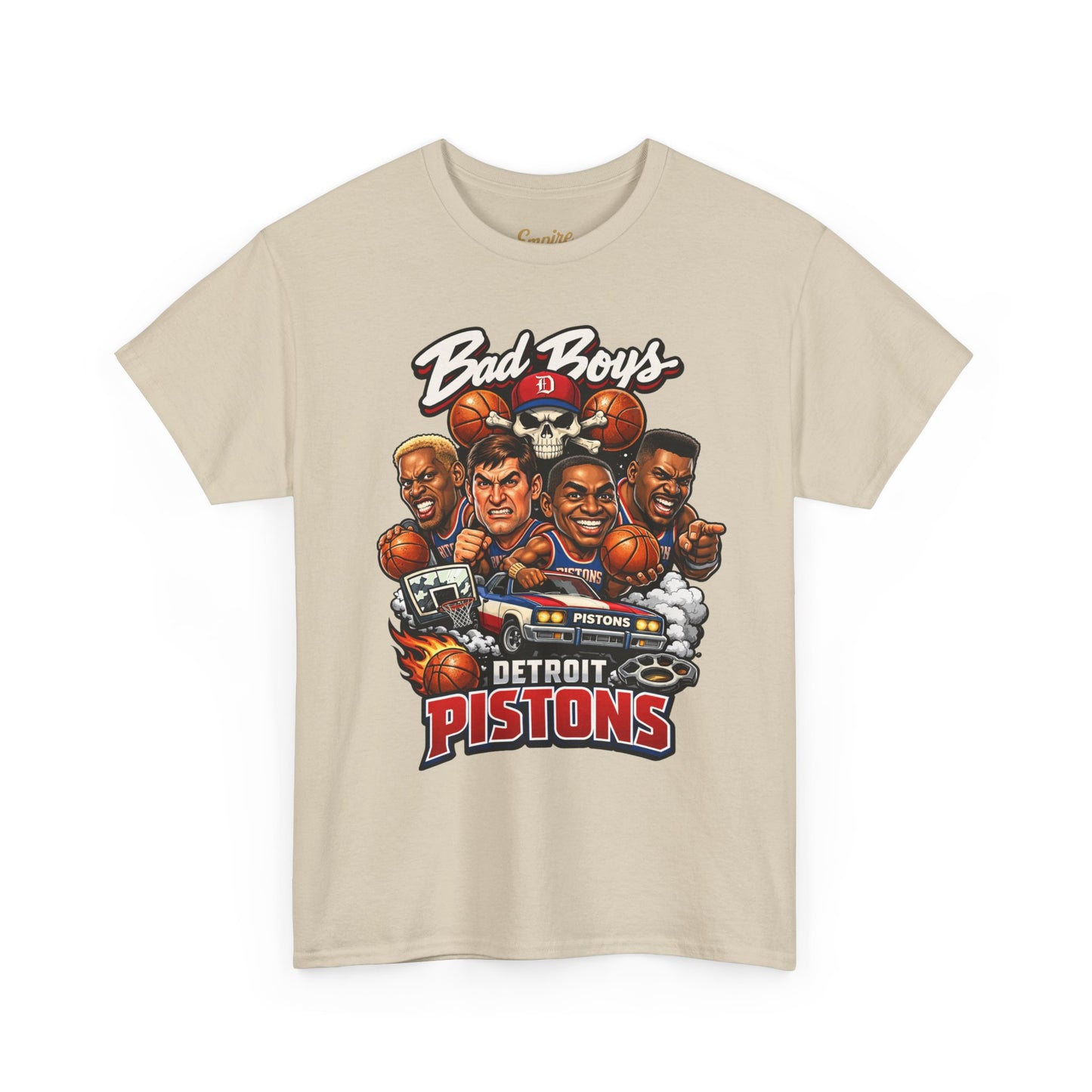 Detroit Pistons "Bad Boys" T-Shirt — Vintage Basketball Team Tee