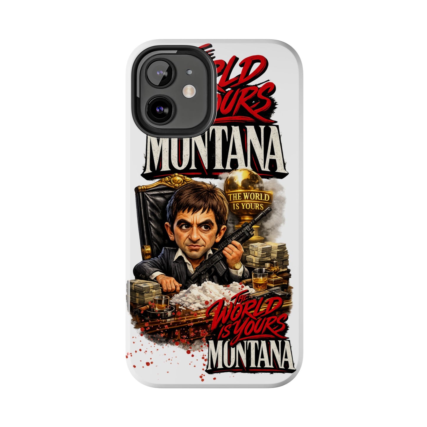 Tony Montana "The World Is Yours" Vintage Caricature Tough Phone Case
