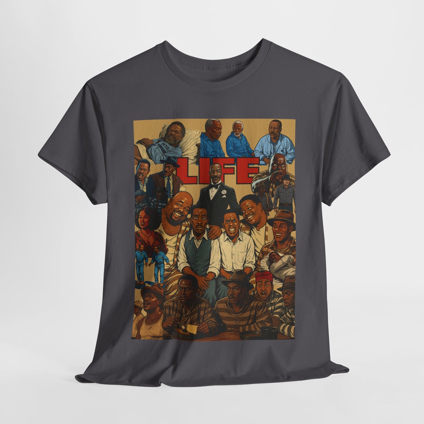 Retro Life Graphic Tee, Unisex Heavy Cotton T-Shirt, Vintage Style Shirt, Casual Wear, Unique Gift Idea
