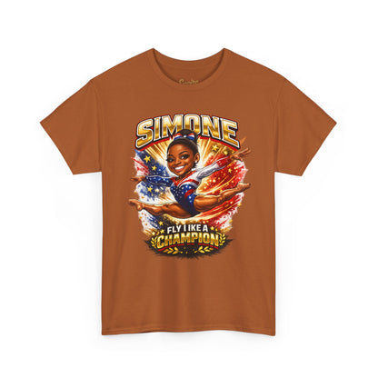 Simone Champion Gymnastics T-Shirt — "Fly Like a Champion" Tribute Tee