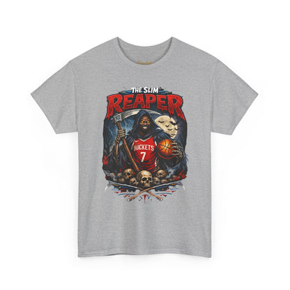 Grim Reaper Basketball Tee — "The Slim Reaper" Graphic T-Shirt