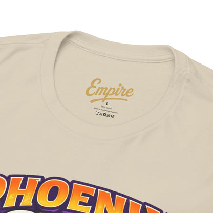 Phoenix Suns Barkley & K.J. Graphic Tee — Retro Basketball Cartoon Shirt