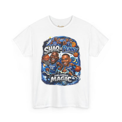 Orlando Magic Basketball Tee — Shaq & Penny Retro Cartoon Design