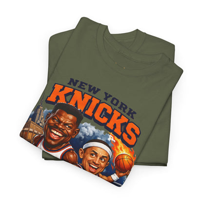 New York Knicks Patrick Ewing & John Starks Retro Basketball Tee