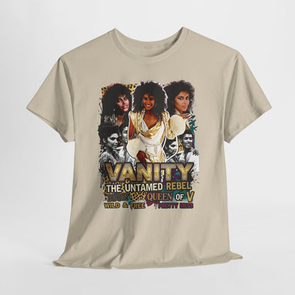 "Vanity The Untamed Rebel" Vintage Portrait T-Shirt