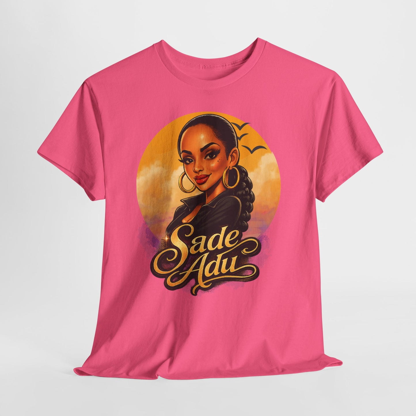 Sade Adu Portrait T-Shirt — Retro Sunset R&B Icon Tee