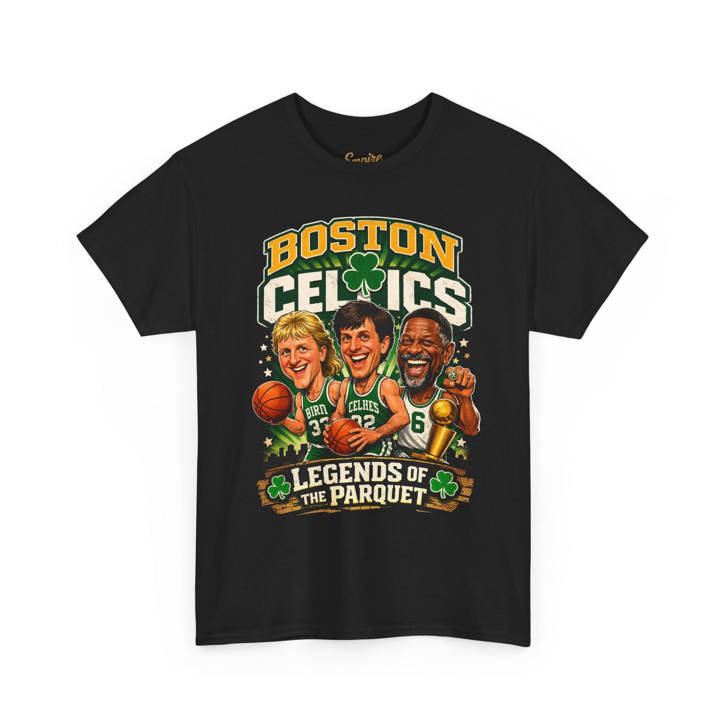 Boston Celtics "Legends of the Parquet" Tee - Retro Basketball Fan Shirt