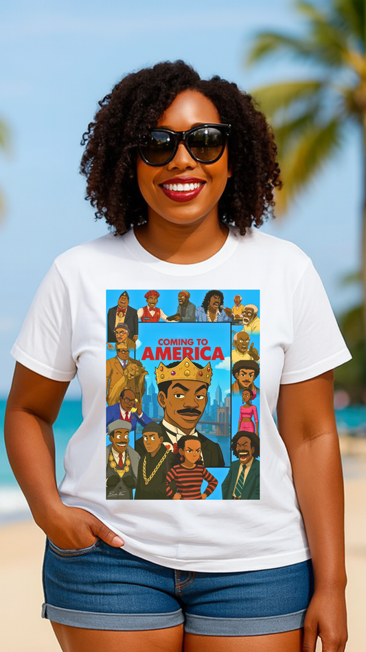 Unisex Heavy Cotton Tee - "Coming to America" Movie Tribute Shirt