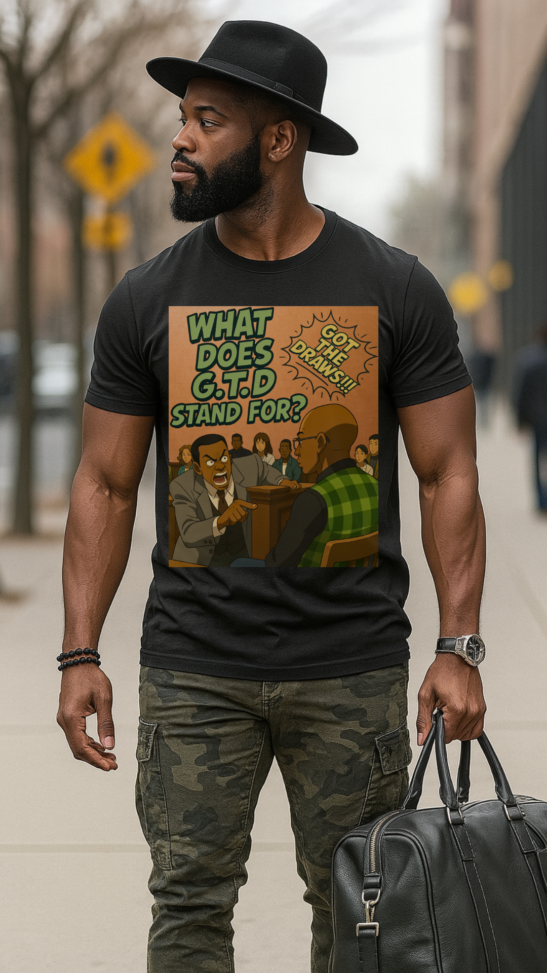 What Does G.T.D. Stand For? Funny Graphic Shirt, Retro Style Tee