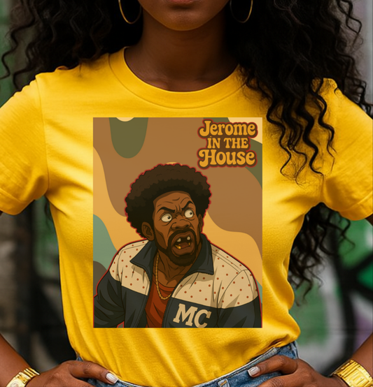 Jerome in the House Tee, Retro Graphic T-Shirt