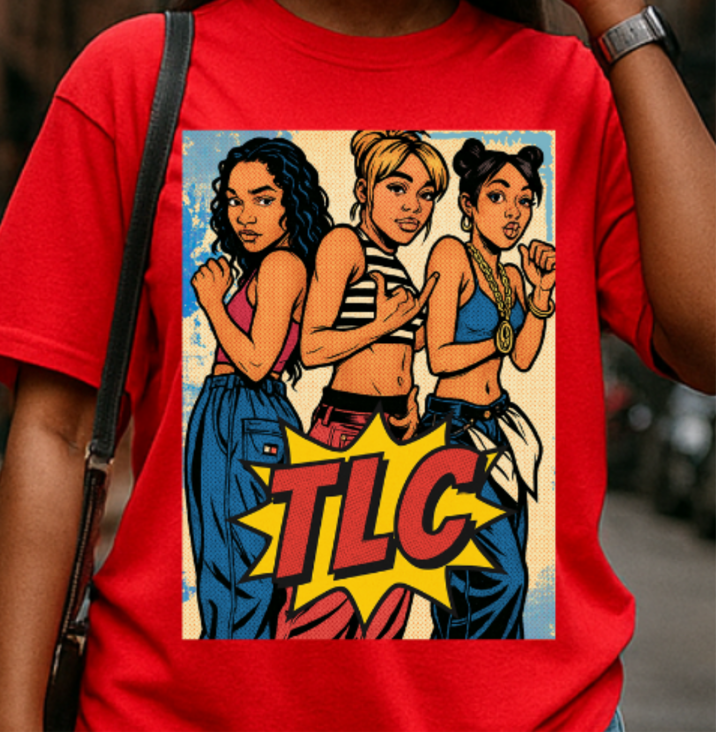 TLC Inspired Retro Graphic Shirt, 90s Nostalgia T-Shirt