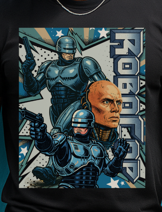 Retro 'Robocop' Tribute - Unisex Heavy Cotton Tee