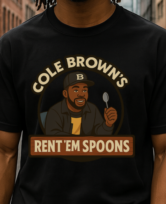 Rent 'Em Spoons Tee, Fun Graphic T-Shirt
